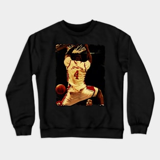 Larry Johnson - Vintage Design Of Basketball Crewneck Sweatshirt